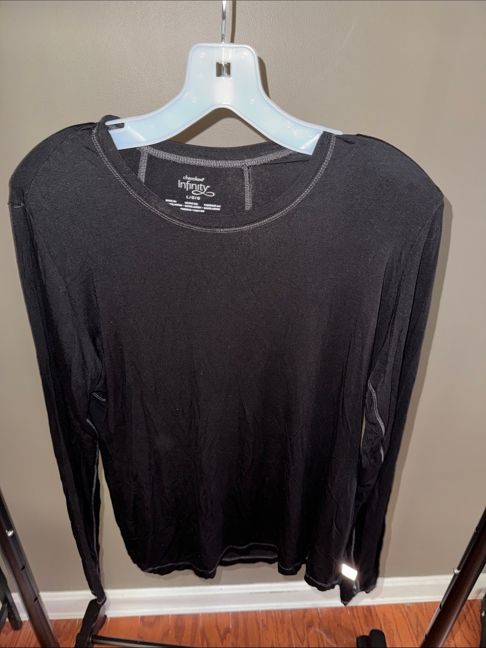 Cherokee Infinity Women's Long Sleeve underscrub - Black